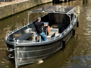 Günstigste grosse Schaluppe Grachtenfahrt Amsterdam