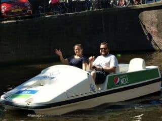 Tretboot fahren auf den Grachten