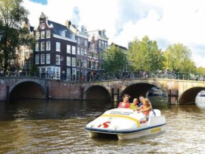 Waterfietsen Amsterdam
