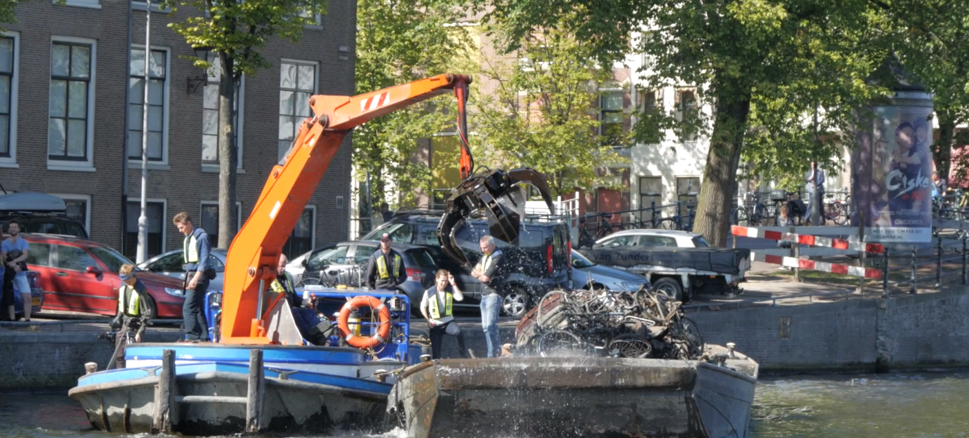 Fahrraeder Grachten Amsterdam